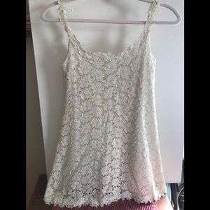 Flirtations White lace juniors dress.